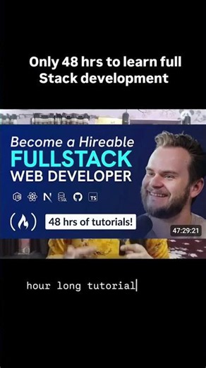 LEARN FULL STACK DEV IN 48 HRS