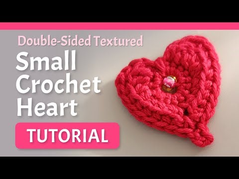❤️ Small crochet heart. Step-by-Step Tutorial. #crochet #crochettutorial #crochetheart
