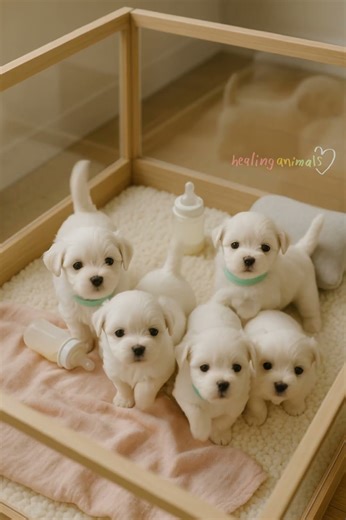 Maltese Baby Puppies 🐾 | Healing Animals #shorts