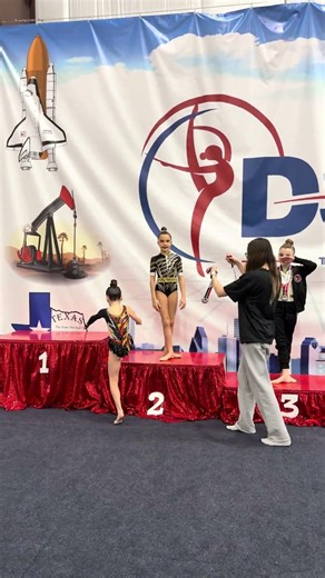 Mia Sholoshenko awards level 7 at Regional competition in Houston rhythmic gymnastics #awards #usa