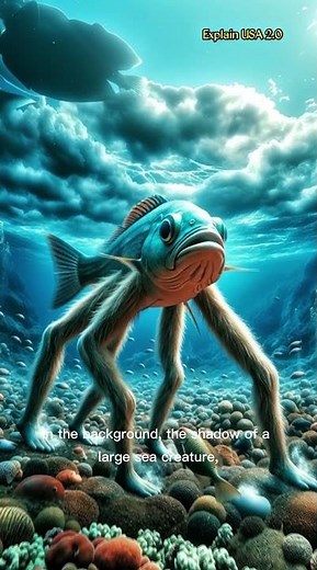 Strange Fish With Human Legs Walking Underwater | Amazing Sea Creature