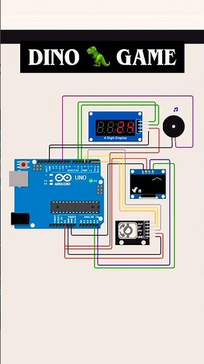 Dino Game with Arduino #dinogame