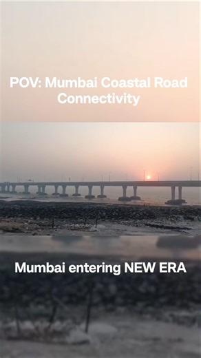 Mumbai Coastal Road POV 😍 | Sunset View 🌇 | Future of Mumbai 🔥