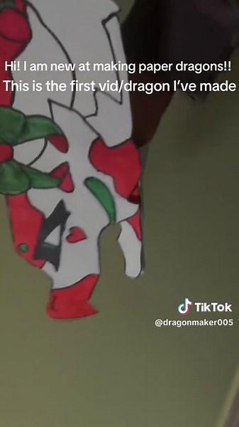 Dragon maker (@dragonmaker005)’s video of Paper Dragons
