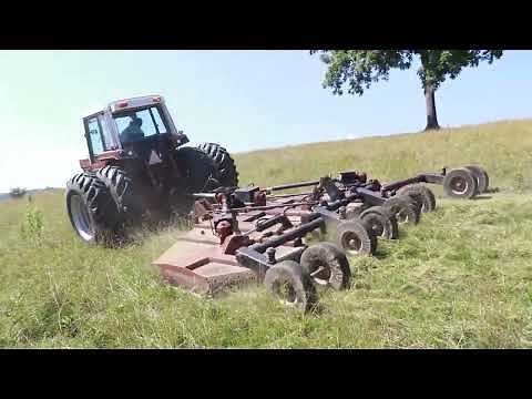 Bush Hogging With BatWing Bush Hog