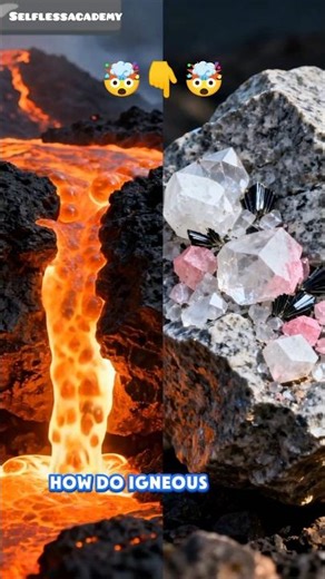 Igneous Rocks and Processes: Formation, Types & Textures #shorts #selflessacademy #rocks #geology