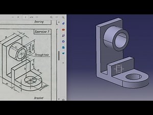Catia V5 Tutorial: Beginner Drawing Exercise 7