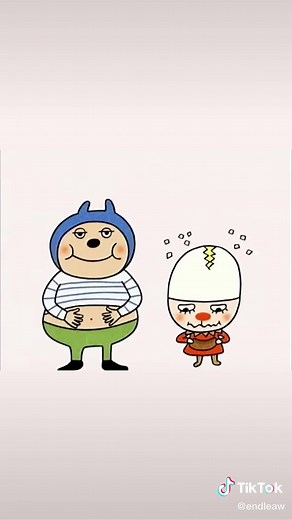 くいしんボンとたまごおうじ #でこぼこフレンズ