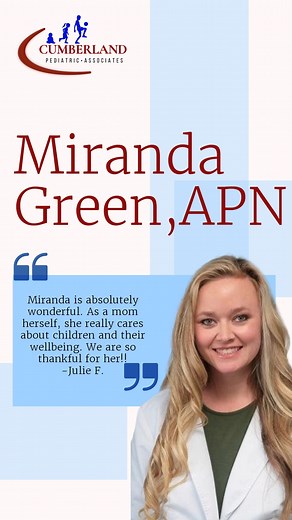 When it comes to compassionate, expert care—Miranda Green, APN truly stands out ✨ From newborns to new beginnings—she’s here for you 💙 Looking for a trusted provider for your child’s pediatric care or needing postpartum support? 📆 Schedule an appointment with Miranda at any of our locations today! 📍 Hartsville, Gordonsville, Lebanon #CumberlandPediatricAssociates #MirandaGreenAPN #OurProvidersRock #PediatricCare #PostpartumCare #FamilyCareWithHeart #HealthyKidsHappyFamilies #HealthyFamilies #
