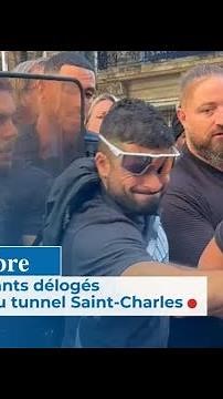 18 septembre, Les manifestants délogés par la force du tunnel Saint-Charles