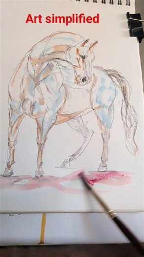 Horses are robust How to draw easy (Lesson -17) #creative#art #artclass #painting #sketch