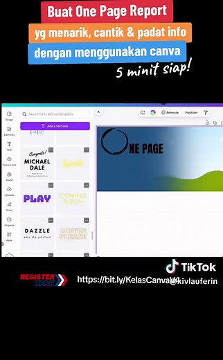 Cara Buat One Page Report dengan Canva