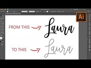 How to create single line text paths in Illustrator for Foil Quill or Engraving | Single Line Fonts