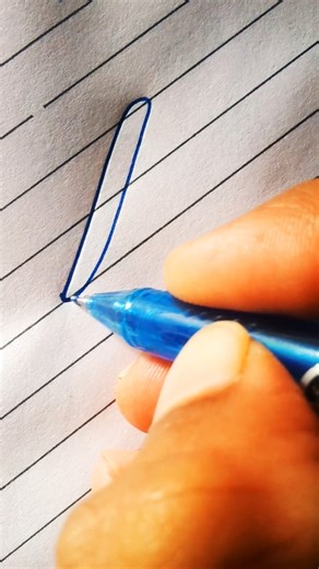 """"""B""""" how to write modern cursive english handwriting//capital letter """B"" writing #shorts