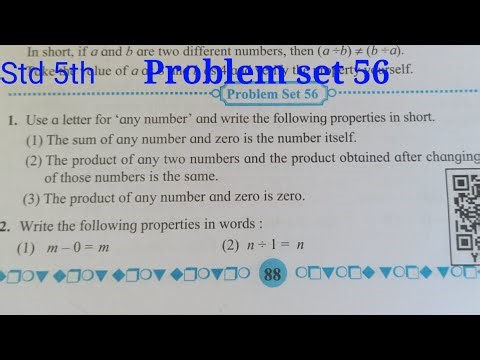 Problem set 56 class 5th maths