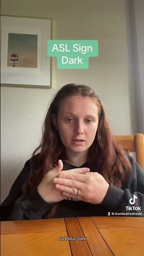 Learn How To Sign Dark in ASL for Beginners | American Sign Language #shorts
