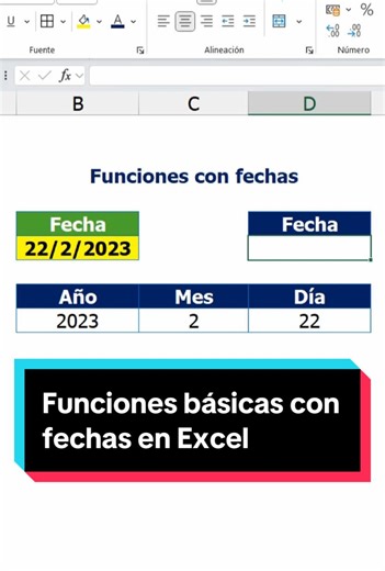 🚨Las 4 funciones fundamentales para trabajar con fechas en Excel. 🔥✅ #excel #exceltricks #exceltips #exceltutorial