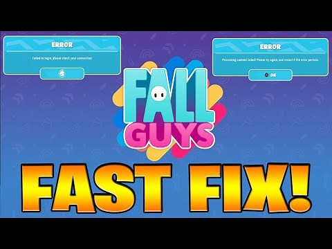How to fix Fall Guy Servers Offline! (Error Processing content error failed)