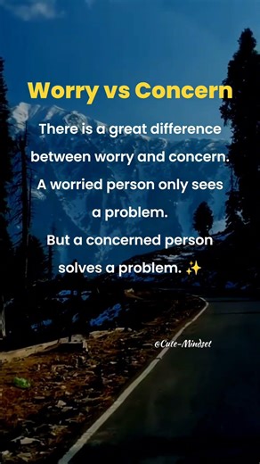 Worry Sees Problems, Concern Solves Them 💡 #cutemindset #quotes #motivation #ytshorts #viral #shorts