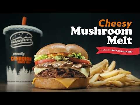 Harvey's | New Cheesy Mushroom Melt
