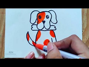 Simple Cartoon Dog Drawing in 5 Minutes!