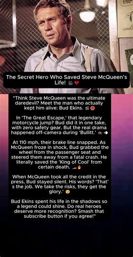 The Secret Hero Who Saved Steve McQueen’s Life! 🎥💔