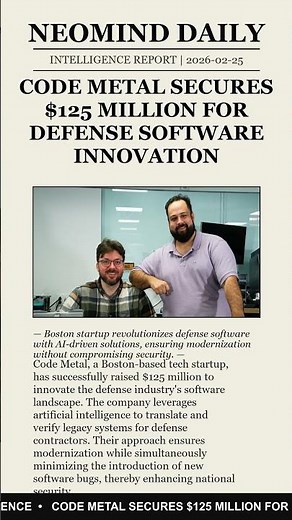 Code Metal's $125M Revolution: Rewrite the Defense Industry!
