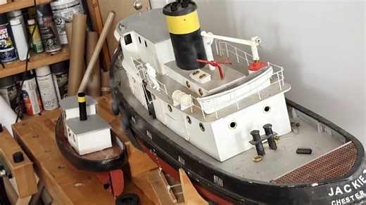 BOAT: Photographing model maker John Lyle's Tug, "Jackie T"