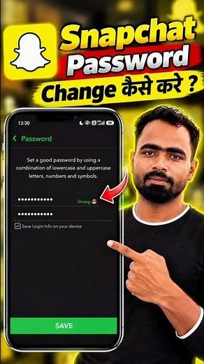 Snapchat Password Change Kaise Kare | Snapchat Account Password Change Kaise Kare