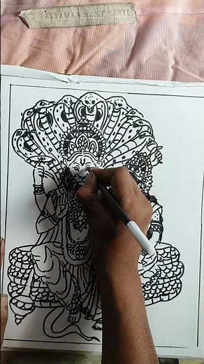 how to draw narasimha swamy drawings #drawing #shorts