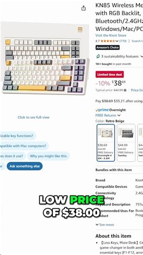 When your BEST sounding keyboard is also the CHEAPEST! 👀 #tech #techtok #gamingsetup