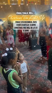 Experience the magic of Christmas once again at the Amazonia Mall! ✨ Join us on Friday December 5th, 2025 for an evening filled with holiday cheer! There’s so much to do and so much see! The tree will be lit at 6:30 PM and the weather forecast predicted snowfall. 🌨️ Come prepared to kick off the holiday cheer with us at Amazonia Mall this Friday! #AmazoniaMall #ChristmasTreeLightUp #Christmas2025 | Amazonia Mall