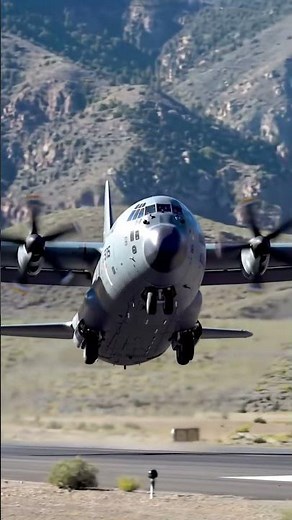 C-130 Hercules Military Landing Scene #c130 #usaf #viral