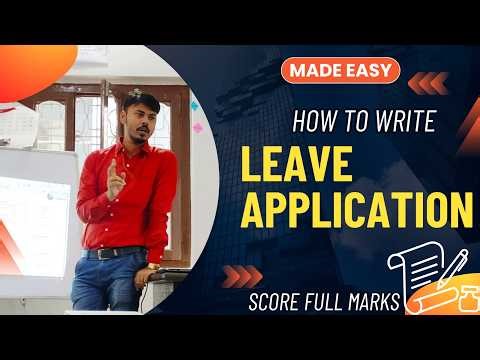 Leave Application Writing Explained | Easy Format & Example | SEE 2082 English