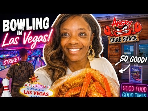 Vegas vlog/ went bowling at Santa fe and ate dinner ate angry crab in Henderson nevada