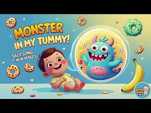 There’s A Monster In My Tummy 👾 | Funny Baby Song + Extended Verses | BoomerangIN