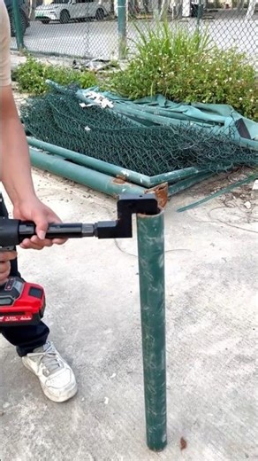 Home made metal hole making machine 💪