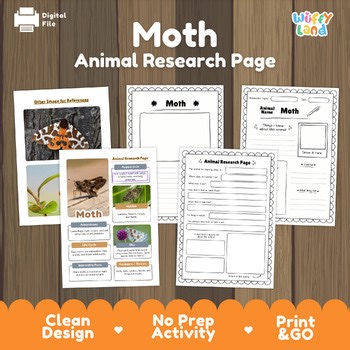 Moth Animal Research Project | Nocturnal Insect Life Science | Montessori Report
