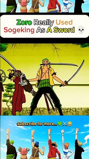 Zoro's Strongest Sword:Sogeking!💀⚔️