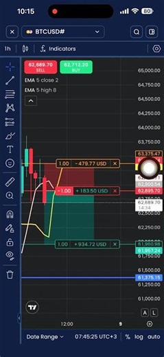 Bitcoin Live Trade 📈 | Trade Running💵 #bitcoin #crypto #forextrading