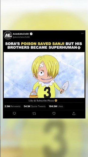Sora’s Poison Saved Sanji But His Brothers Became Superhuman💀- EDIT | #onepiece #shorts #sanji