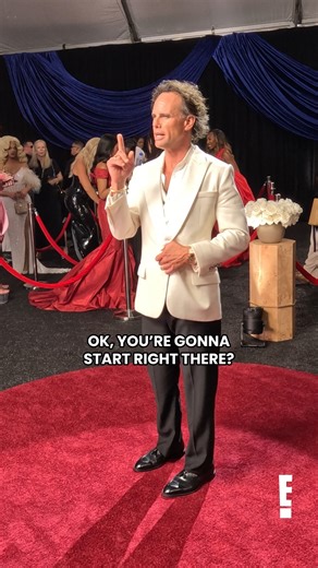 We loved Walton Goggins' vibe at the #Emmys glambot. 🤩 | E! News
