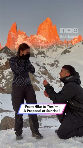 Sunrise Hike Ends With Unforgettable Mountain Proposal At Summit|| Heartsome 💖