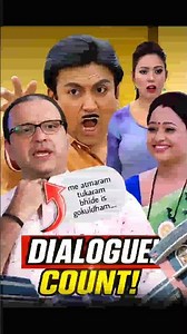 Bhide ka Dialogue Count 😱#tmkoc #shorts