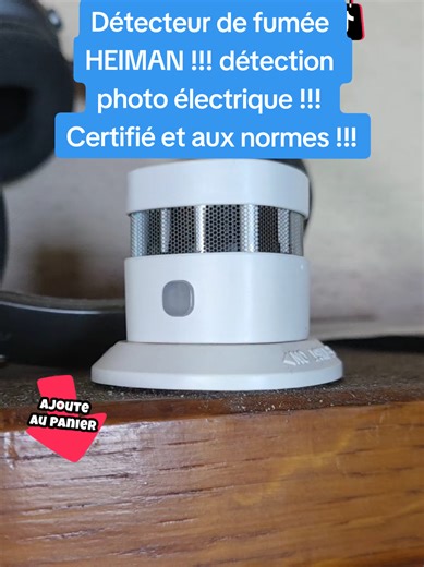 Détecteur de fumée HEIMAN !!! détection photo électrique !!! Certifié et aux normes !!! Avec pile remplaçable !!! Prix : 28 € !!! Ce produit est ultra viral !!! #tiktok2026 #biencommencerlannee #OffresPourToi #OffreDHiver #viral