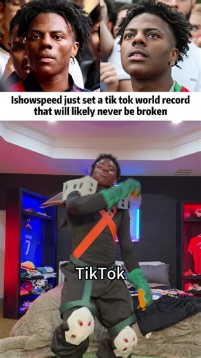 Ishowspeed just set a tik tok world record that will likely never be broken#Ishowspeed#new#fyp