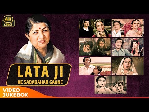 Lata Mangeshkar Evergreen Songs Video 4k Jukebox | Sadabahar Gaane 🎶✨