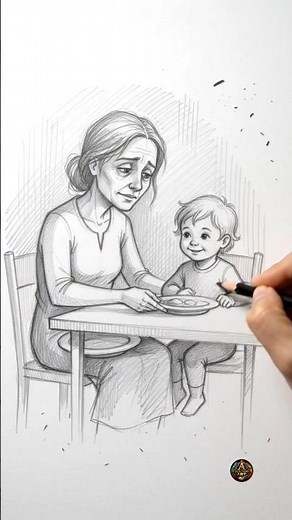 ✏️ How to Draw a Mother and Child | Step-by-Step Pencil Drawing ❤️ #motherlove #sketch #art #drawing