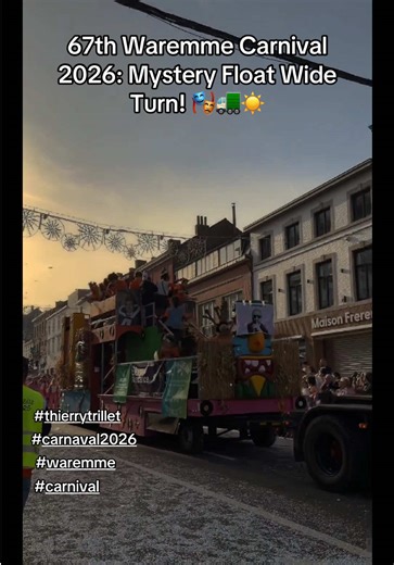 67e Carnaval de Waremme 2026 🎭 – Gros camion qui prend BEAUCOUP large dans le tournant ! 😱 Char coloré méga-beau mais QUI SAIT SON NOM ? Dites en coms ! ❓☀️ Ambiance folle, danse, confettis et friandises partout ! 😂🎶 67th Waremme Carnival 2026: Mystery Float Wide Turn! 🎭🚛☀️ English Caption 67th Waremme Carnival 2026 🎭 – HUGE truck taking WIDE turn at corner! 😱 Stunning colorful float but WHO KNOWS THE NAME? Comment below! ❓☀️ Wild dancing, confetti & candy flying everywhere! 😂🎶 #tiktok