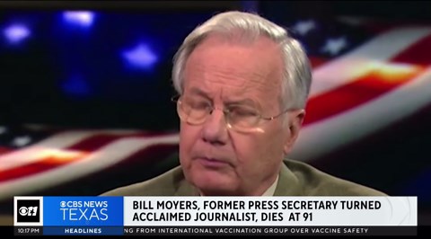 Veteran journalist Bill Moyers dies at 91